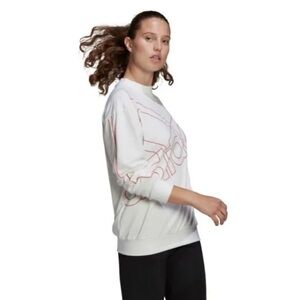 Adidas women’s giant logo crew neck sweater size large​​​​​​​​​​​​​​​​​​​​